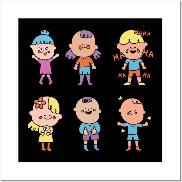 Cute kids Wall Art by Khaydesign